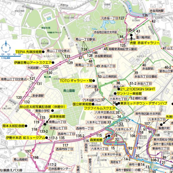地図「赤坂・青山ルート」