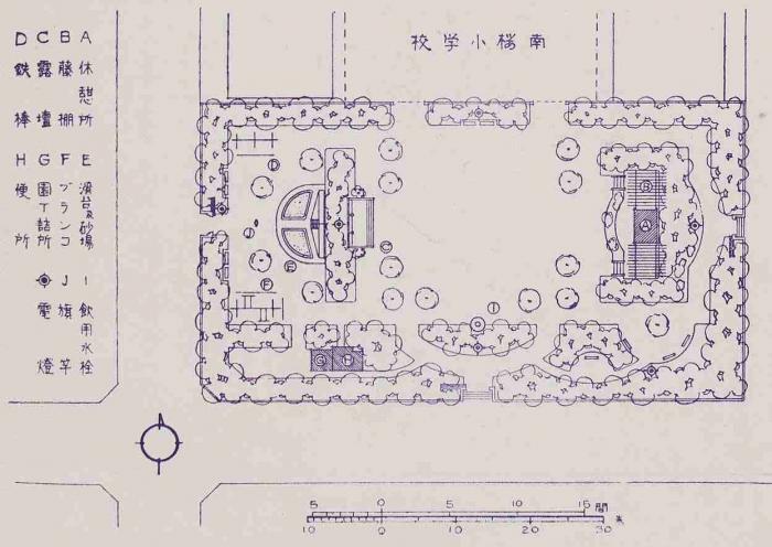 南桜公園平面図