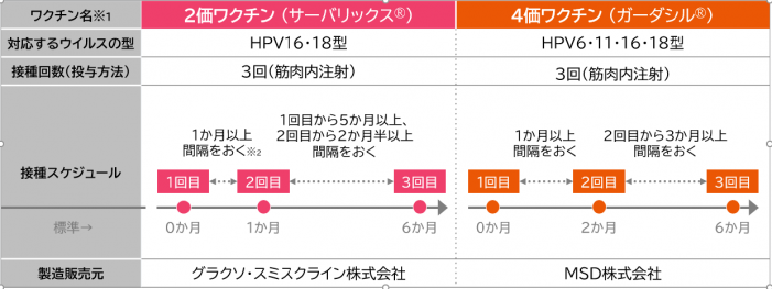 接種スケジュール