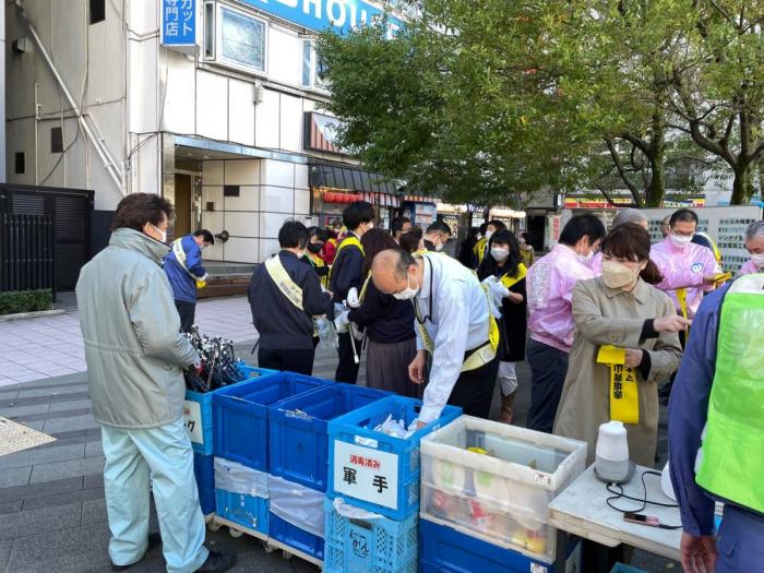 赤坂見附駅キャンペーン写真（受付）