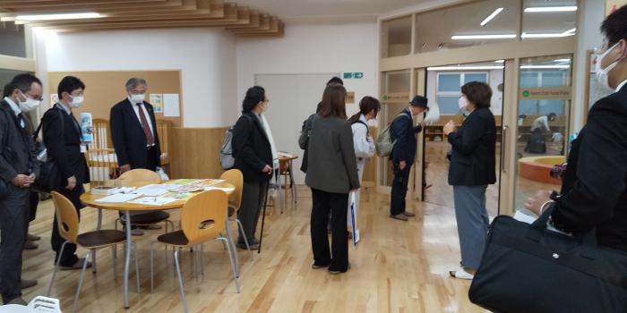 港区子ども家庭総合支援センターの見学
