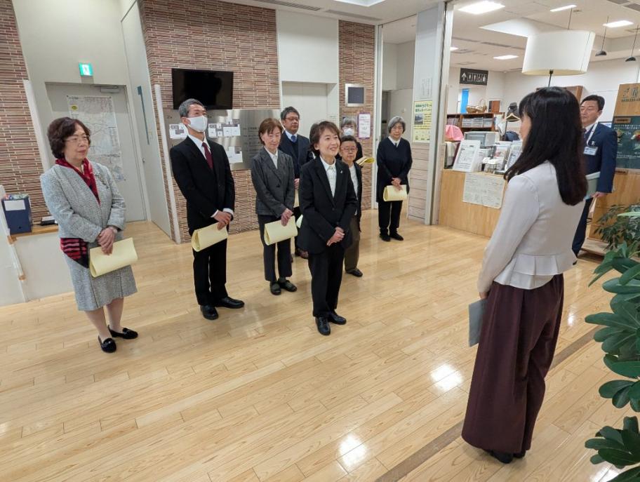 贈呈式の様子