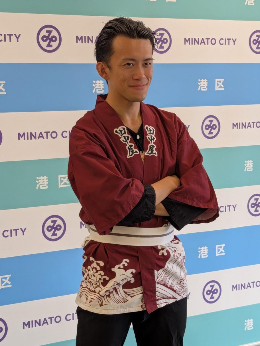 東京みなと人力車田中屋の田中宏典さん