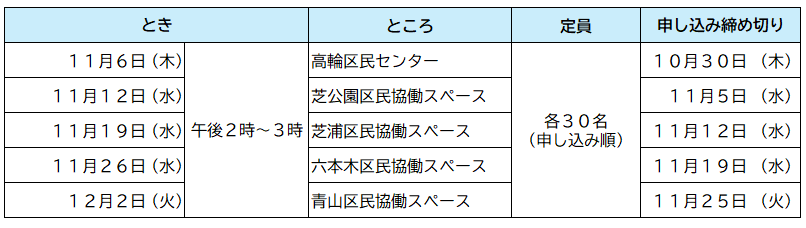 Eventschedule