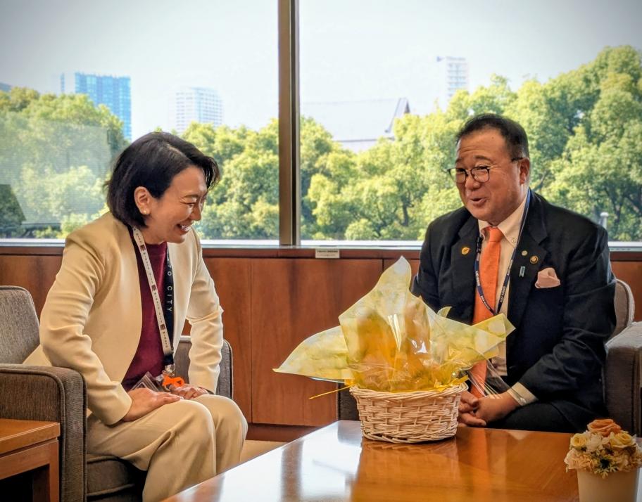 市長と区長（懇談2）