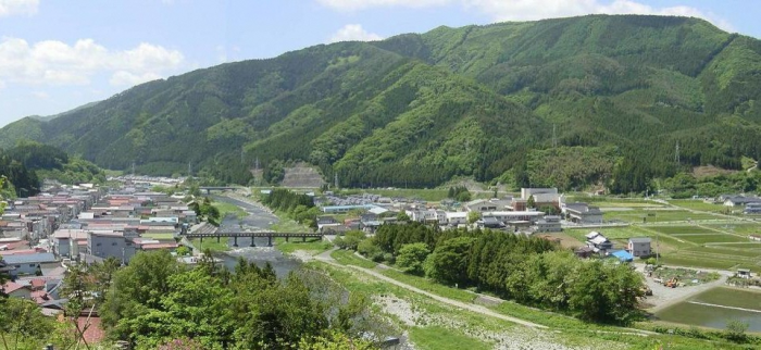 住田町の風景