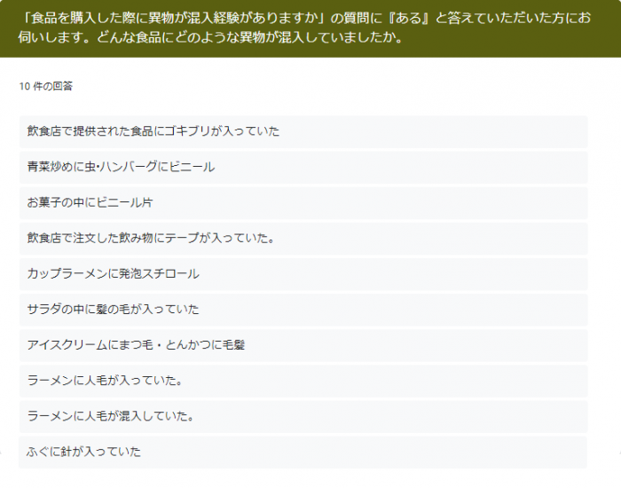 異物経験内容