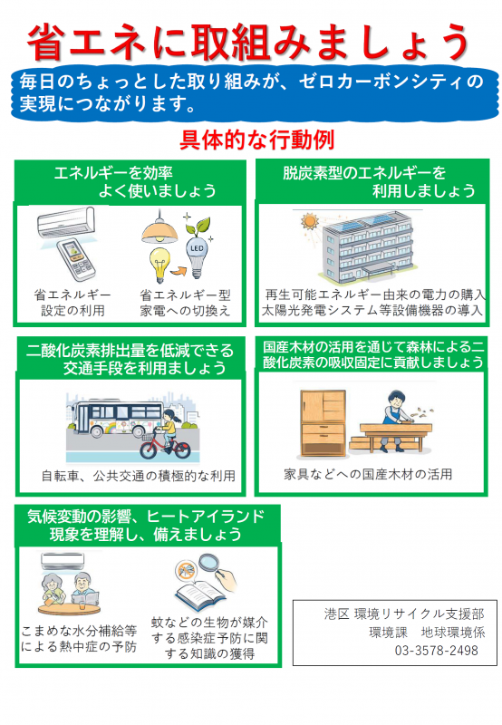 省エネに取り組みましょうチラシ
