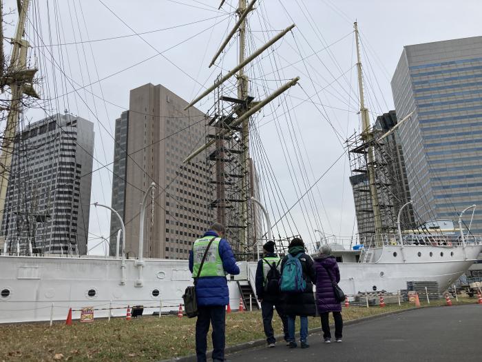 東京海洋大学内の雲鷹丸