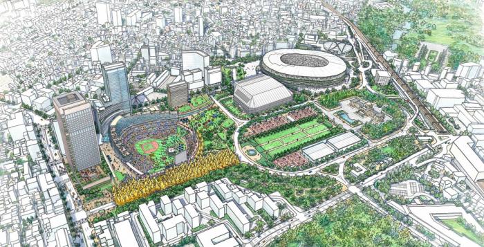 神宮外苑地区完成予想パース