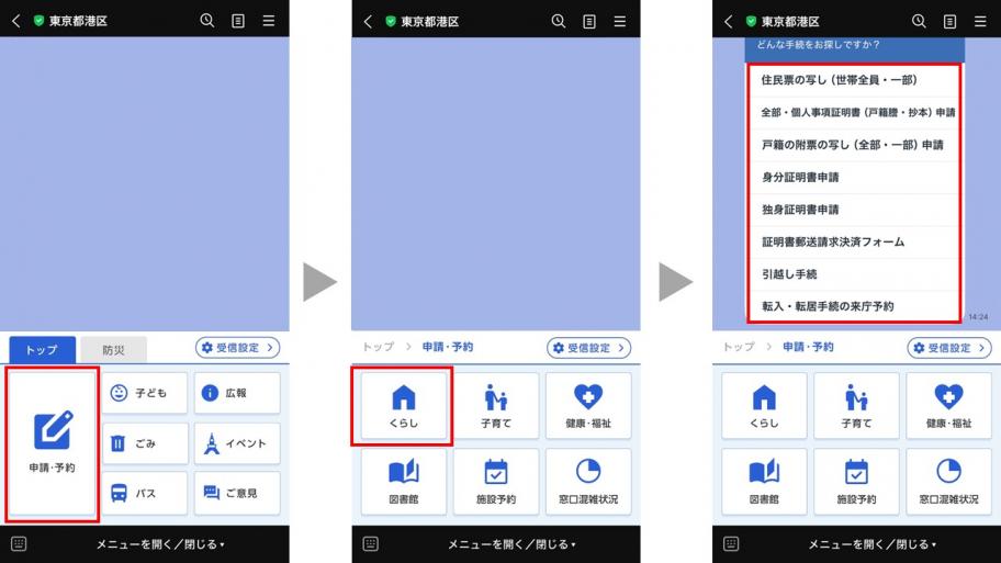 申請の流れ