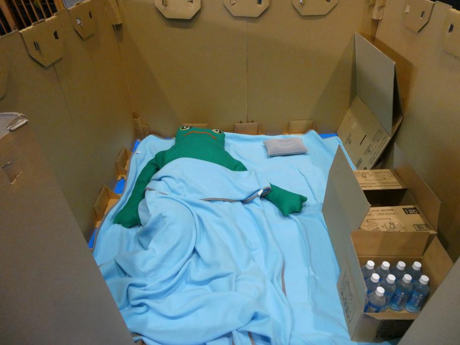 避難所体験コーナー