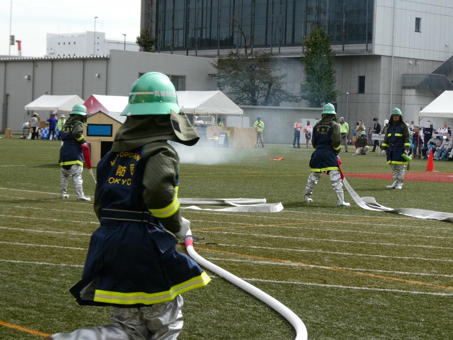 ポンプ放水演習