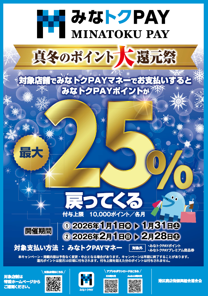 真冬のポイント大還元祭ポスター