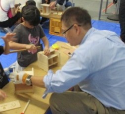 木工ワークショップの様子