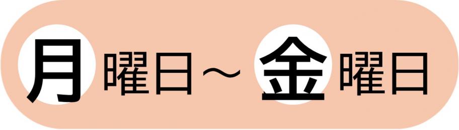 月曜日から金曜日