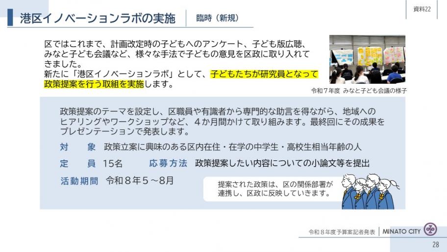 【資料22】港区イノベーションラボの実施