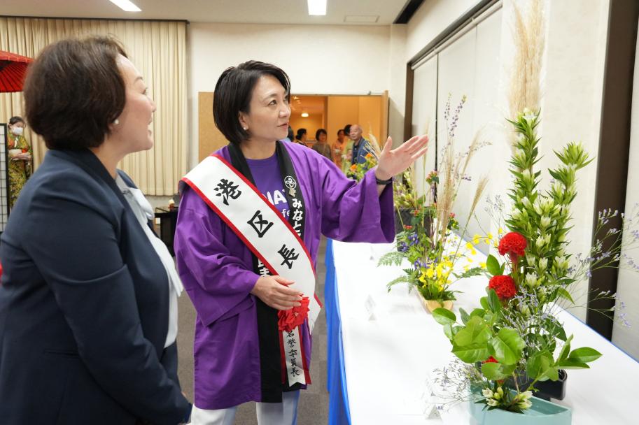 区民まつり華道