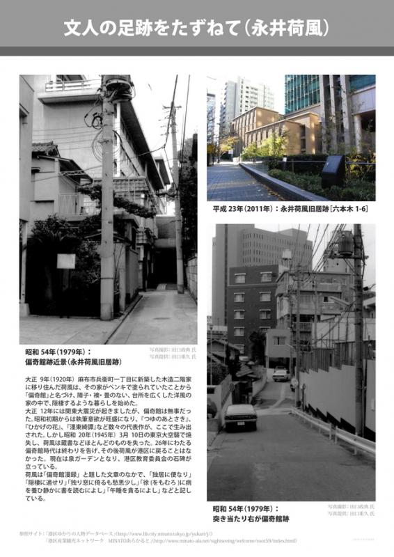 文人の足跡をたずねて(永井荷風）