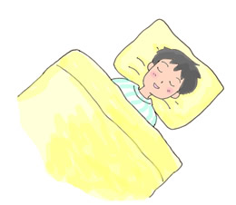 画像：眠り