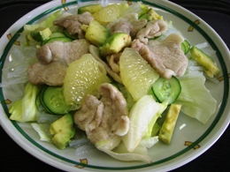 写真：豚肉のしゃぶしゃぶ トロピカル風