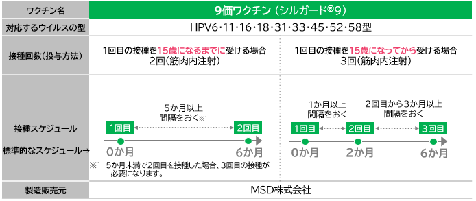 9価接種方法
