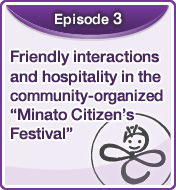 Friendly interactions and hospitality in the community-organized “Minato Citizen’s Festival”