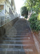 お寺の上り階段