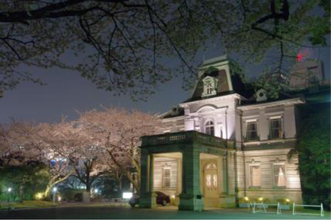 旧竹田宮邸の夜桜1